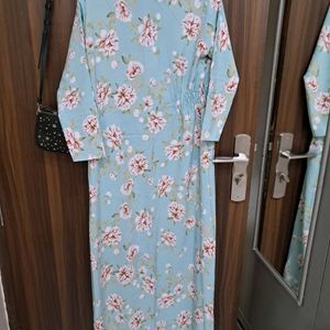 Maxi Dress With Turtle Shell Buttons