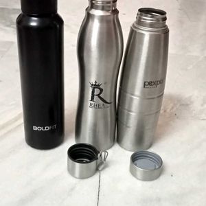 WATER BOTTLE -PEXPO, BOLD FIT AND STEEL BOTTL