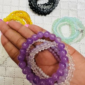 Purple Stack Bracelets