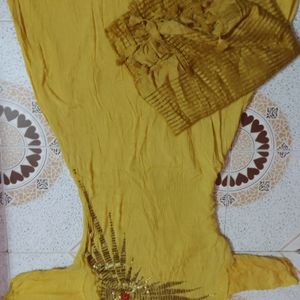 Yellow Kurta Duppata Set