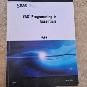 SAS Programming Basics Set Of 4 Books