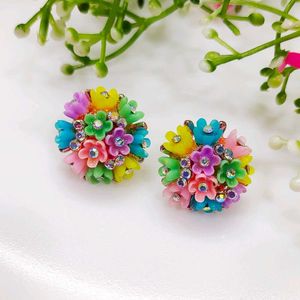 Pretty Floral Studs