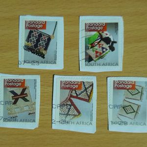 Set Of 5 South African Stamps