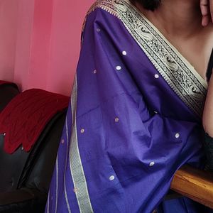 Beautiful Purple Silk Saree 💜