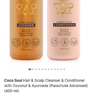 Coco Soul Hair Cleanser And Conditioner