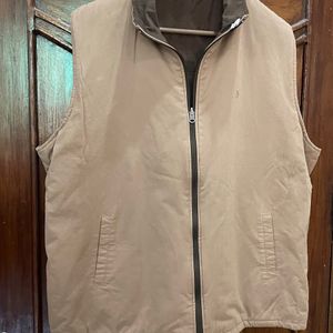 Half Sleeves Reversible Winter Jacket