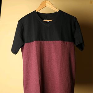 Beautiful Wine Black Tshirt For Men