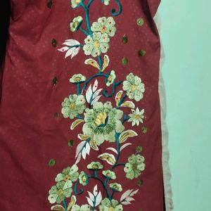 Stitched Full Suit With Dupatta