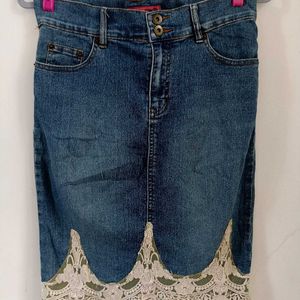 Denim Mini Skirt