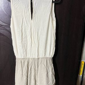 White Romper -Medium