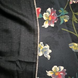 Black Crepe Dress Material