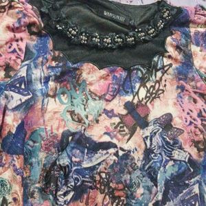 A multicolour top in good condition