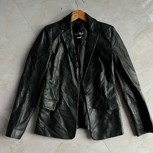 Genuine Leather Blazer