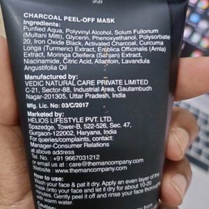 Charcoal Peeloff The Man Company