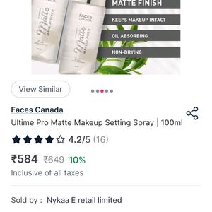 Face Canada MAKEUP FIXER