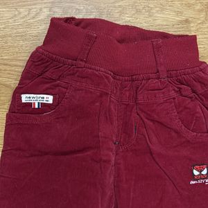 Warm Corduroy Pants For Kids