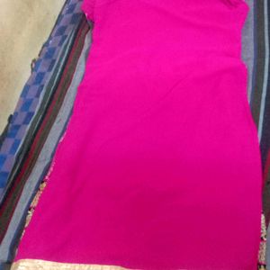 Pink Worked Kurta