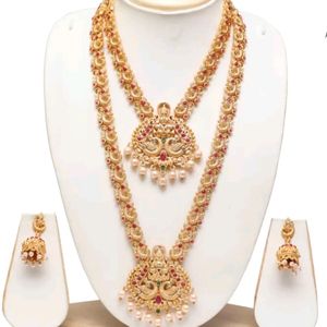 Alloy Gold Plated Jewellery Set With Earrings