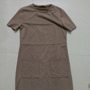 Zara Beige Dress - Size S