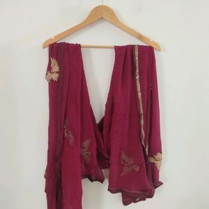 Burgundy Kurti Set ( Women)