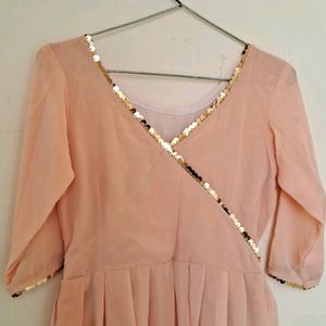 Peach Kurti Or Frock