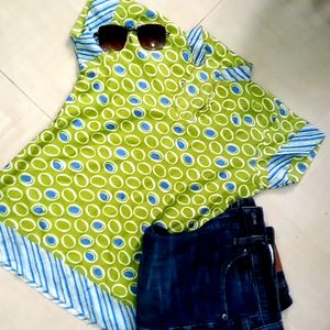 Green Short Kurti