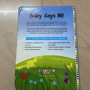 Baby Says Hi Board Book