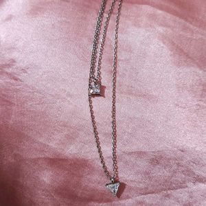 Triple Layer Zircon Necklace