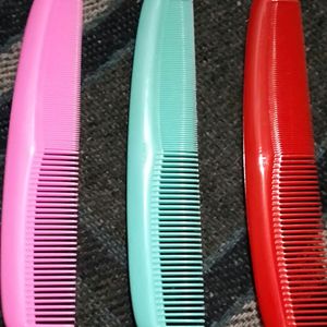 Plastic Ladies Comb 3pcs