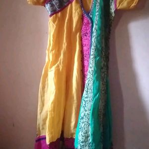 Long Cotton Dress Sharara Never Wore Befoee