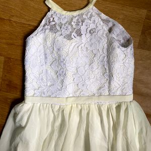 Kids White Dress