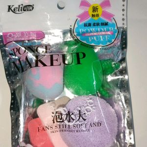 6 Types Makeup Sponge 😍in One Pack