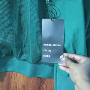 Green Jacket With Pant For Men(Size L)