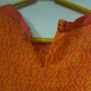 Stylish Orange Kurta