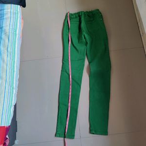 Skinny Green Jeans