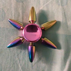 Rainbow Colour Metal Fidget Spinner