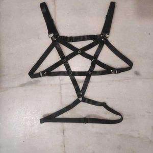 Gothic Punk Pentagram Body Harness🕸️🕷️