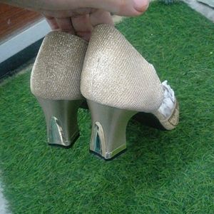 Golden Sparking Shimmer Heel👠