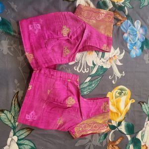 Banarasi Pink Saree