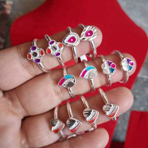 Beautiful Pure Silver Adjustable Toe Rings