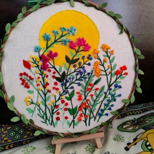 Hoop Embroidery Art - medium Size