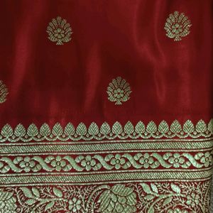 Pure Banarasi Wedding Red Saree