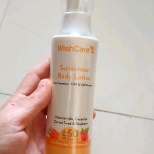 Wishcare Sunscreen Body Lotion 🧴.