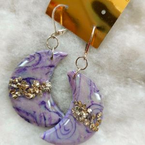 🟣💚💜Combo Of Clay Earrings💜💚🟣