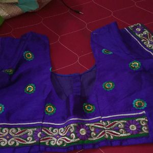 Silk Embroidery Blouse Like New