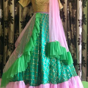 Bridal lehenga customized