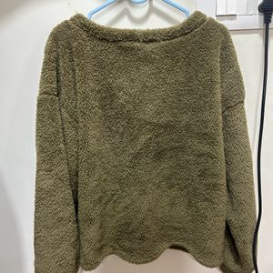 Olive Green Shein Sweatshirt