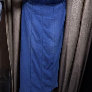 Soft Fabric Gud Quality Denim Long Skirt