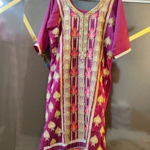 Beautiful Heavy Kurta Flared Kalidar Plazo Suit