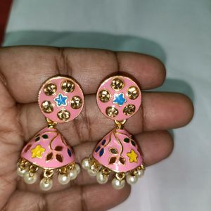 Meenakari Jhumka